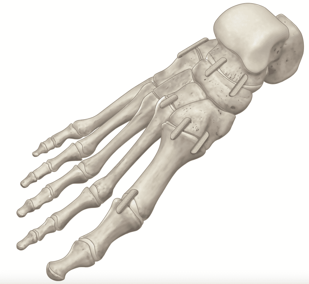 Compression Staple Footer Ossio – Naturally Transformative Bone Healing